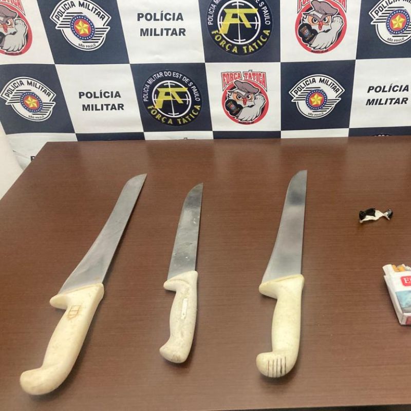 Ladrão que furtou facas de açougue de supermercado em Tupã é localizado pela PM
