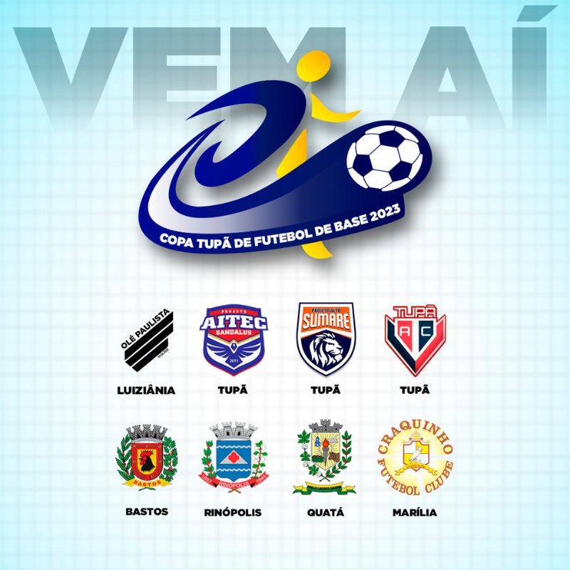 Copa Tupã de Futebol Base começa sábado, 28, com times de seis cidades