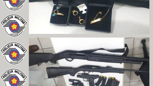 Polícia Militar frustra tentativa de furto e recupera veículo com armas e objetos valiosos em Queiroz