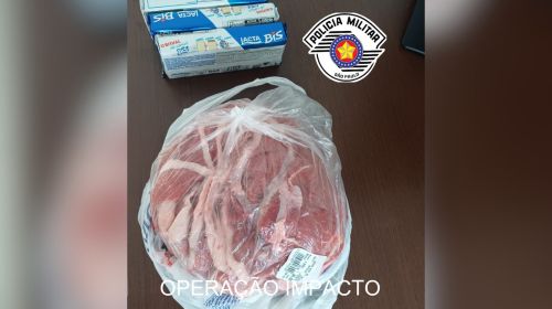Homem é preso por furto de carne e chocolate em supermercado de Tupã