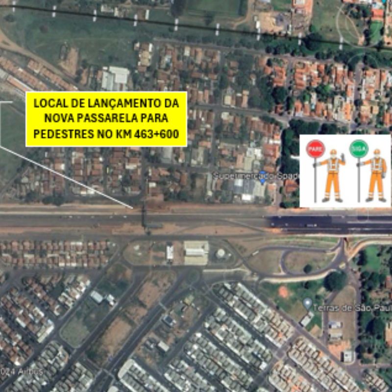 Pare e Siga é implantado em Marília para obras de nova passarela na SP-294