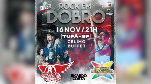 Último Rock Cover do ano traz show duplo com tributos a Aerosmith e Queen