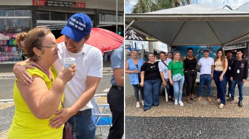 Marília oferece água gratuita no centro da cidade para prevenir desidratação