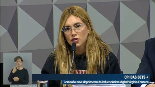 Virginia depõe à CPI das Bets com direito ao silêncio assegurado