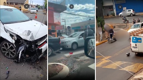Dia violento no trânsito de Tupã tem três acidentes e uma morte