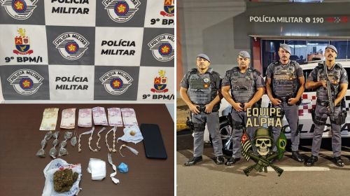 Jovem de 17 anos é detido com crack, cocaína e maconha em Tupã