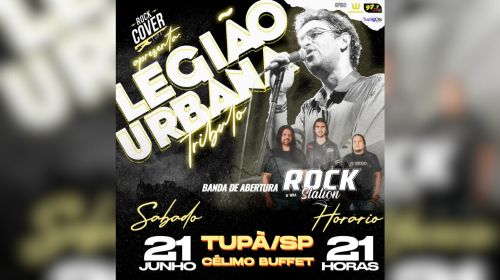 Rock Cover Tupã traz tributo à Legião Urbana neste sábado