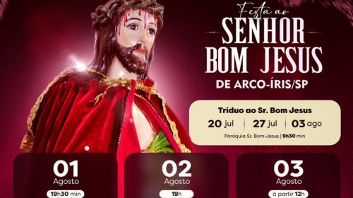 Arco-Íris celebra Festa ao Senhor Bom Jesus com programação religiosa e cultural