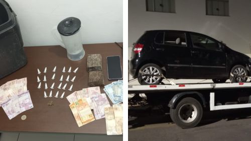 Dupla é flagrada com drogas e apetrechos para refino em Tupã