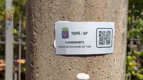 Moradores de Tupã poderão avisar lâmpadas queimadas por QR Code nos postes