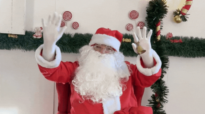 Descida do Papai Noel abre as celebrações de Natal na avenida Tamoios