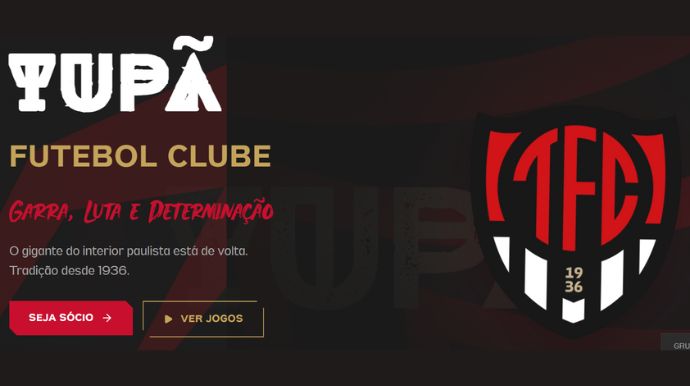 Novo site do Tupã Futebol Clube reúne notícias, elenco e serviços ao torcedor