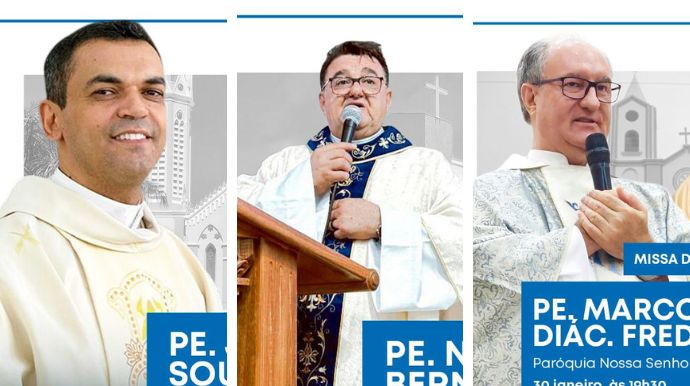 Tupã recebe novos padres e vigário em celebrações que seguem até fevereiro