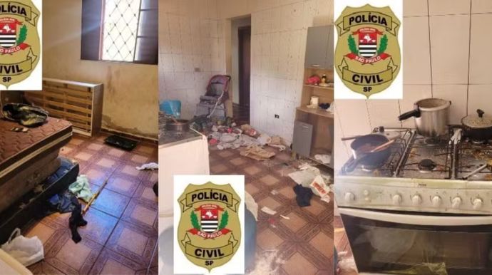 Pais são presos por maus-tratos após crianças serem flagradas em casa com lixo e restos de comida