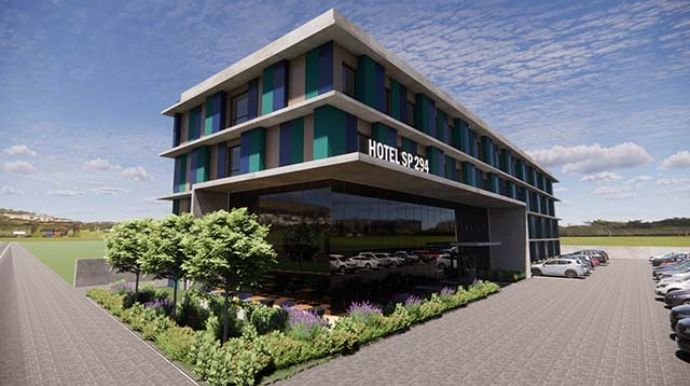 Obra de hotel às margens da SP-294 avança em Tupã e pode ser entregue até o fim do ano