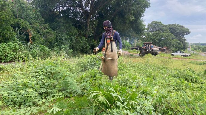 Ação na vicinal Tupã-Arco-Íris remove possíveis focos do mosquito da dengue