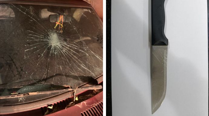 Vizinho quebra vidro de carro e ameaça moradores com faca no bairro Jamil Dualib em Tupã