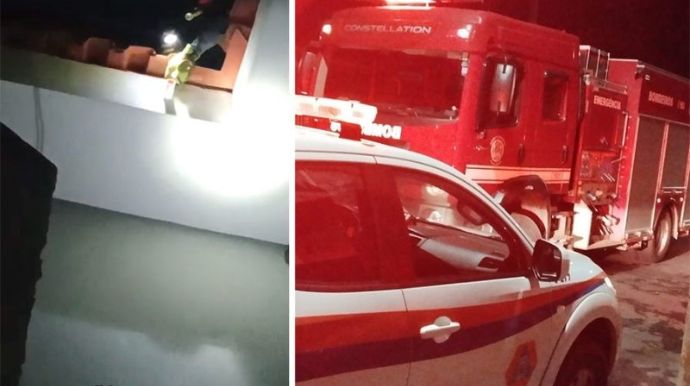 Maritaca é resgatada após ficar presa em telhado de residência em Bastos