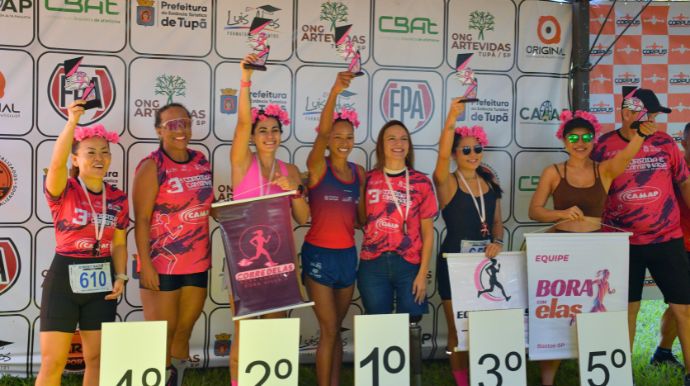 Confira os resultados da 3ª Corrida e Caminhada da Mulher realizada no CTA da CAMAP em Tupã