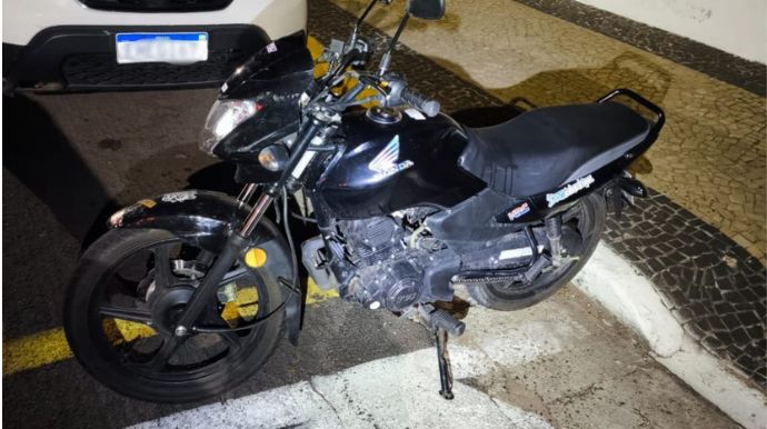 Homem é preso com moto furtada durante abordagem no Parque Ibirapuera, em Tupã