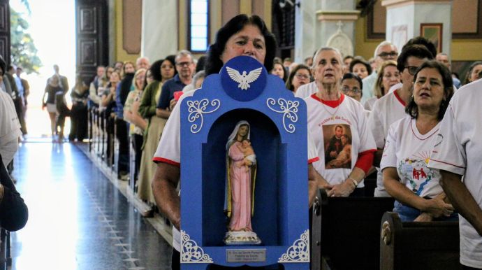 Imagem de Nossa Senhora da Saúde inicia peregrinação estadual na Diocese de Marília