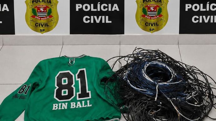 Homem é preso após furtar fiação de creche municipal em Tupã; material foi recuperado pela Polícia Civil