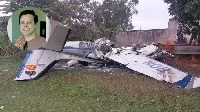 Único sobrevivente de queda de avião em Marília recebe alta do hospital