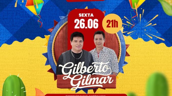 Gilberto e Gilmar se apresentam nesta sexta-feira na Tupã Junina