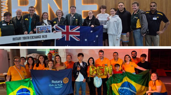 Família de Tupã recebe intercambista de Taiwan pelo Rotary enquanto filha vive experiência na Austrália