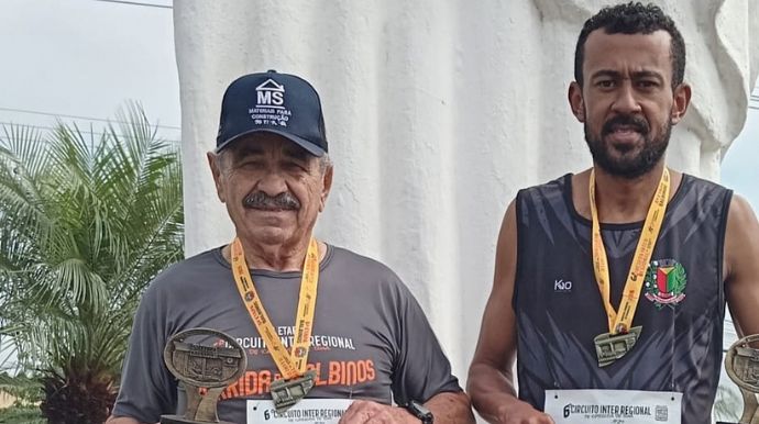 Atletas de Queiroz conquistam dois primeiros lugares em corrida regional