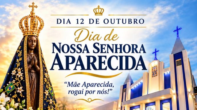 Dia de Nossa Senhora Aparecida terá missas, bênção dos carros e procissão em Tupã